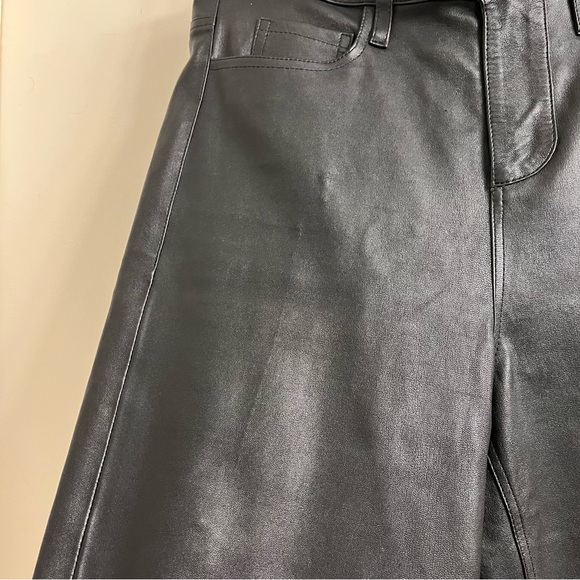 AS by DF Robbie Stretch Leather Flare Pants Size 2 - Picture 10 of 12